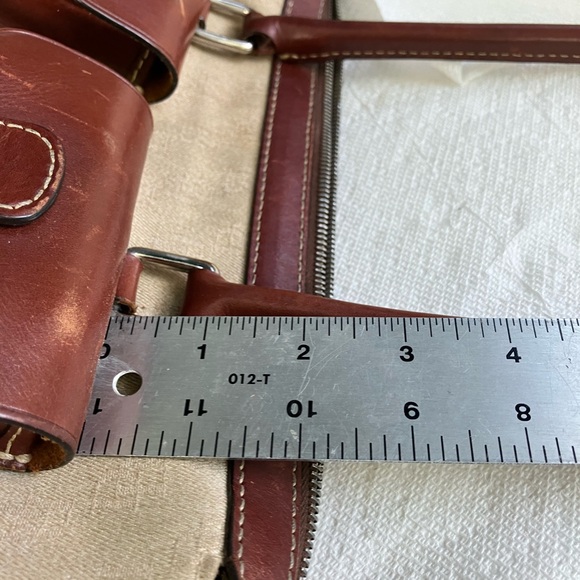 Fabric and leather Dooney and Burke handbag. - Picture 9 of 15